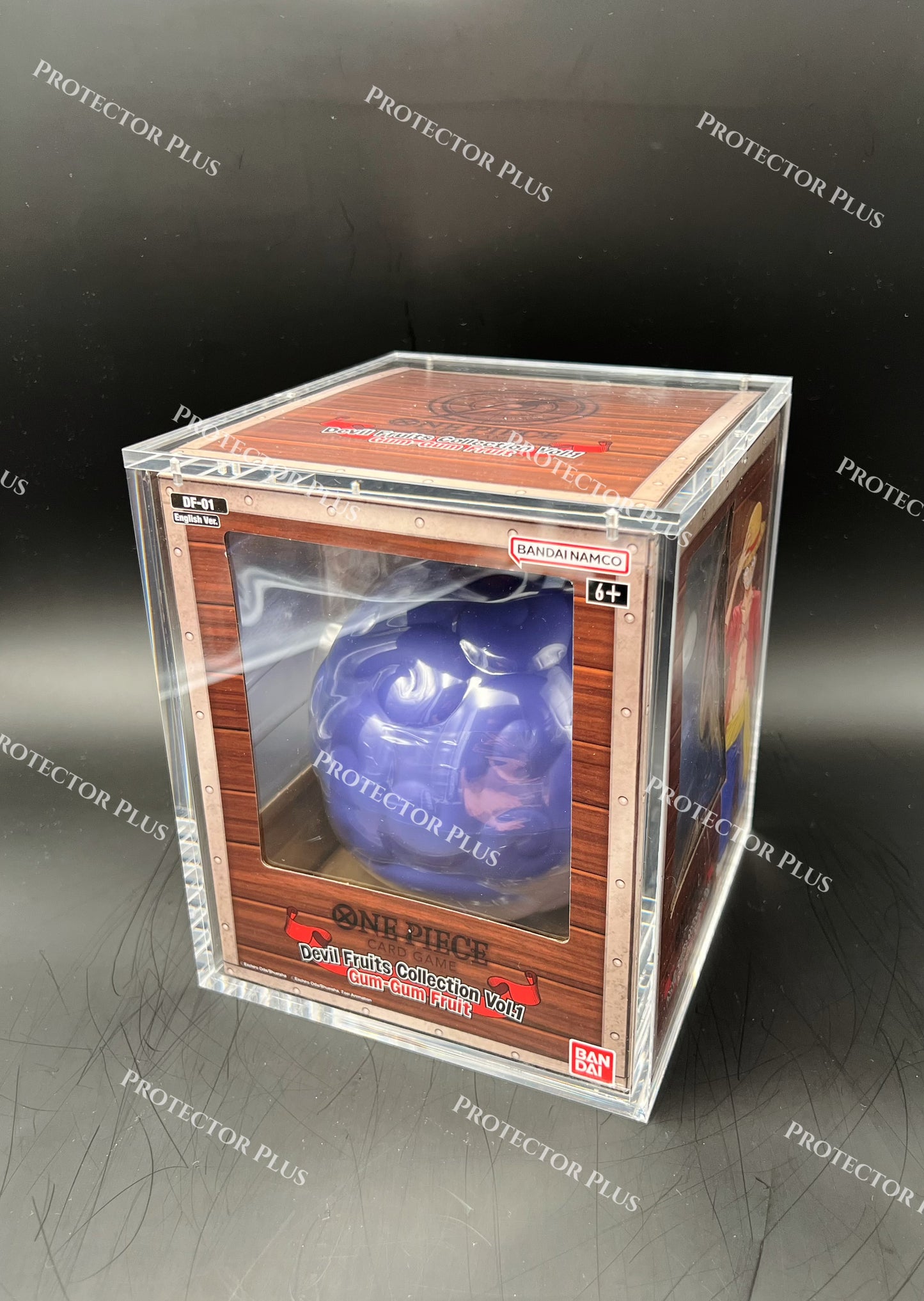 One Piece Acrylic Box for Devil Fruit with 6 Magnets - 6MM Thickness - Perfect Fit