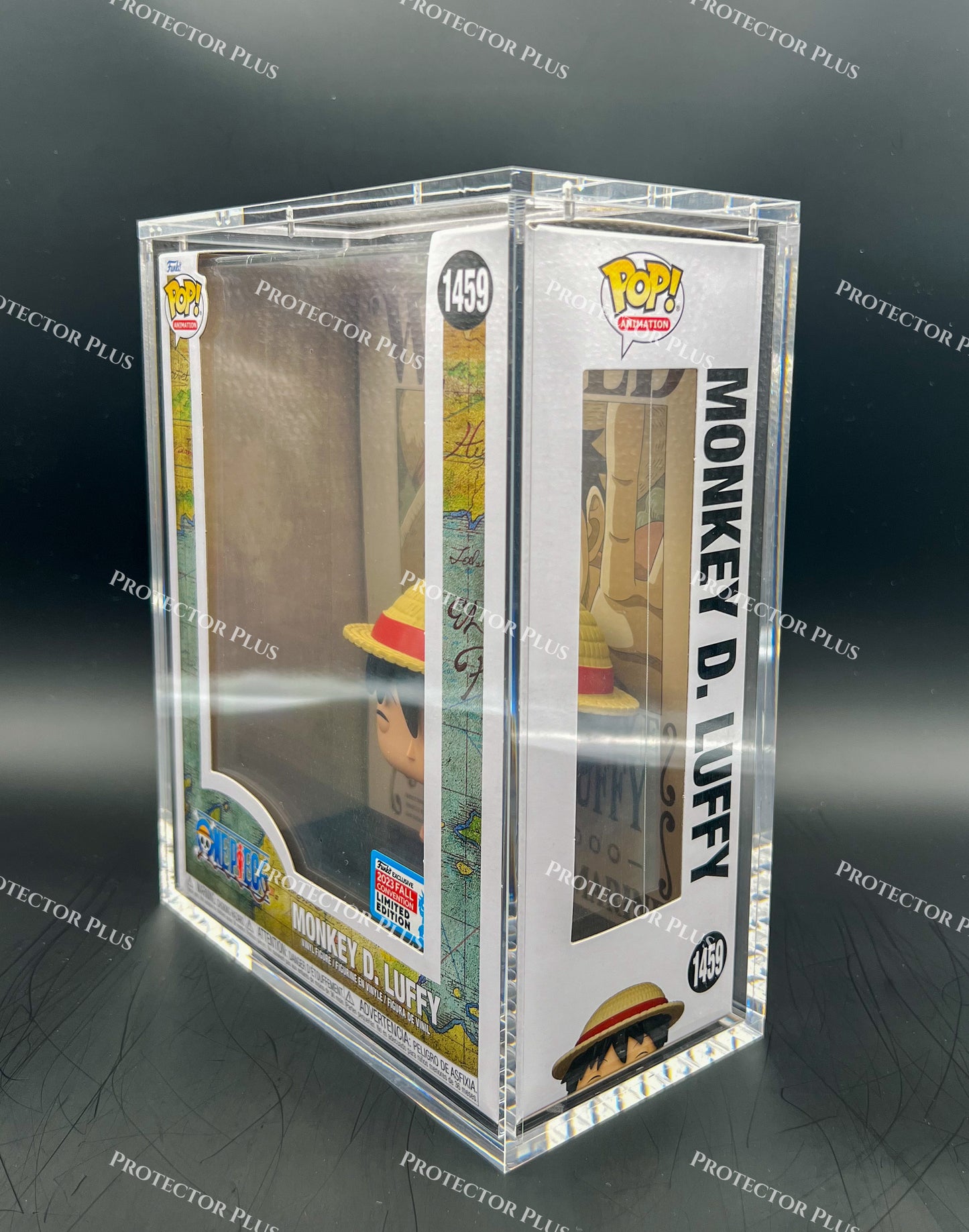 One Piece WANTED Poster Funko Pop Acrylic Hardstack box with 6 Magnets - 6MM Thickness - Perfect Fit