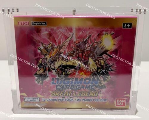 Digimon Acrylic Box with 6 Magnets - 6MM Thickness - Perfect Fit Protector Plus Digimon Acrylic Box with 6 Magnets - 6MM Thickness - Perfect Fit Protector Plus