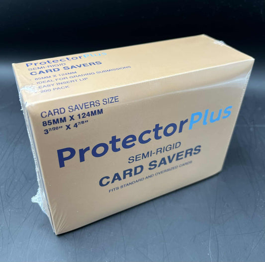200 Pack Protector Plus Graded Card Submission Semi Rigid 1/2 Lip Tall Sleeves