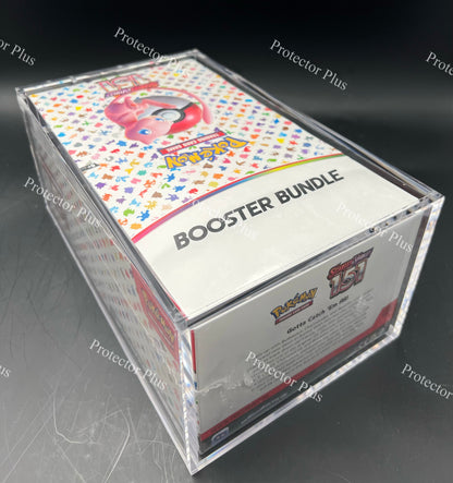 Pokémon Booster Bundle Display Acrylic Box with 8 Magnets - 6MM Thickness - Perfect Fit