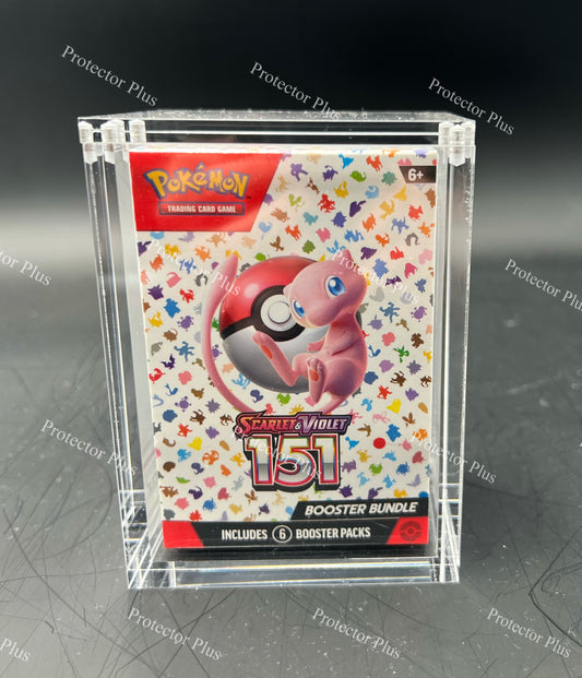 Pokémon Booster Bundle Acrylic Box with 4 Magnets - 6MM Thickness - Perfect Fit
