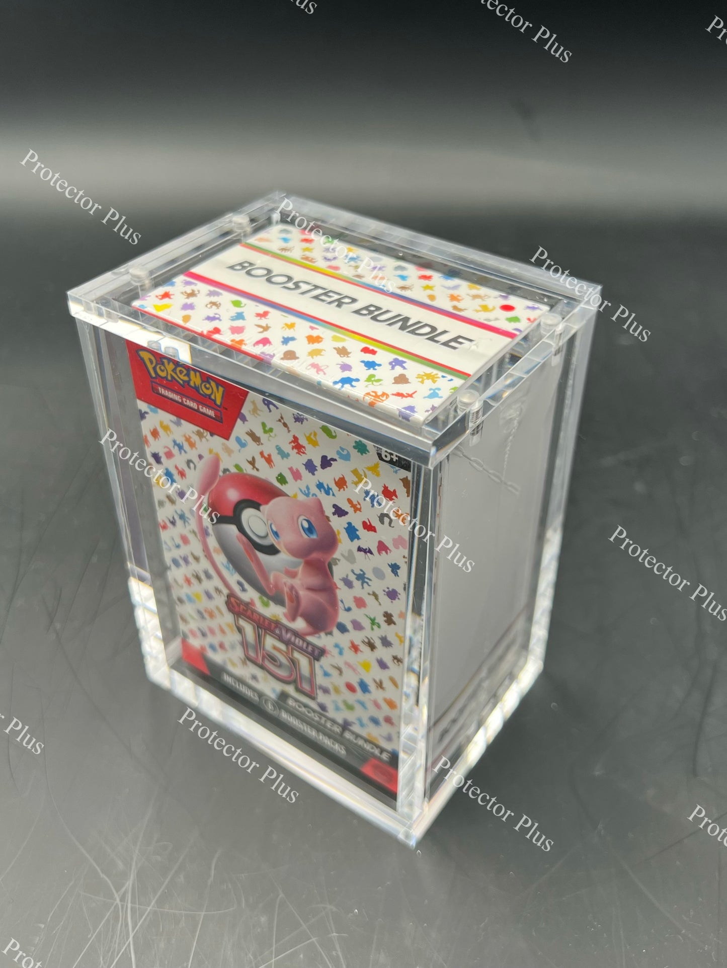 Pokémon Booster Bundle Acrylic Box with 4 Magnets - 6MM Thickness - Perfect Fit