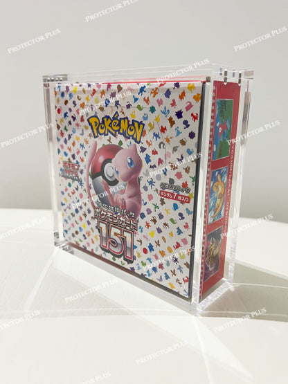 Pokemon Acrylic Japanese Regular Booster Box  with 4 Magnets - 6MM Thickness - Perfect Fit