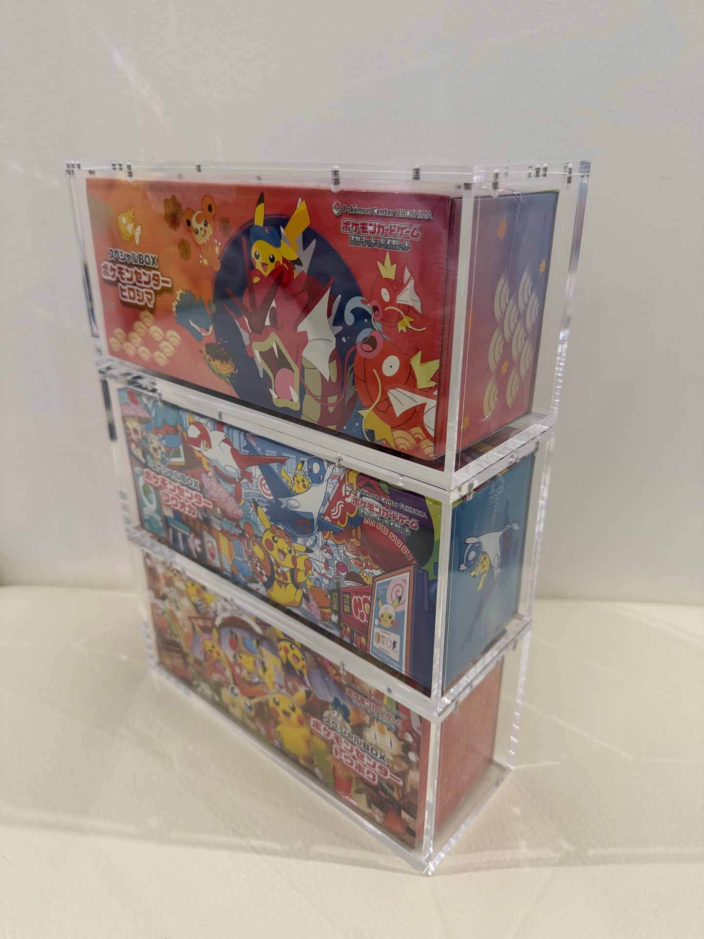 Pokémon Poncho/Fukuoka, Hiroshima, Tohokua  Acrylic Box with 8 Magnets - 6MM Thickness - Perfect Fit