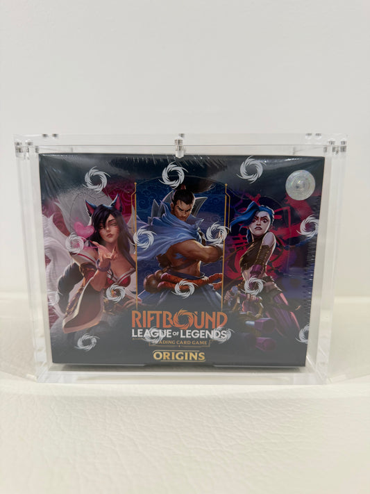 Riftbound Booster Box Acrylic Box with 6 Magnets - 6MM Thickness - Perfect Fit
