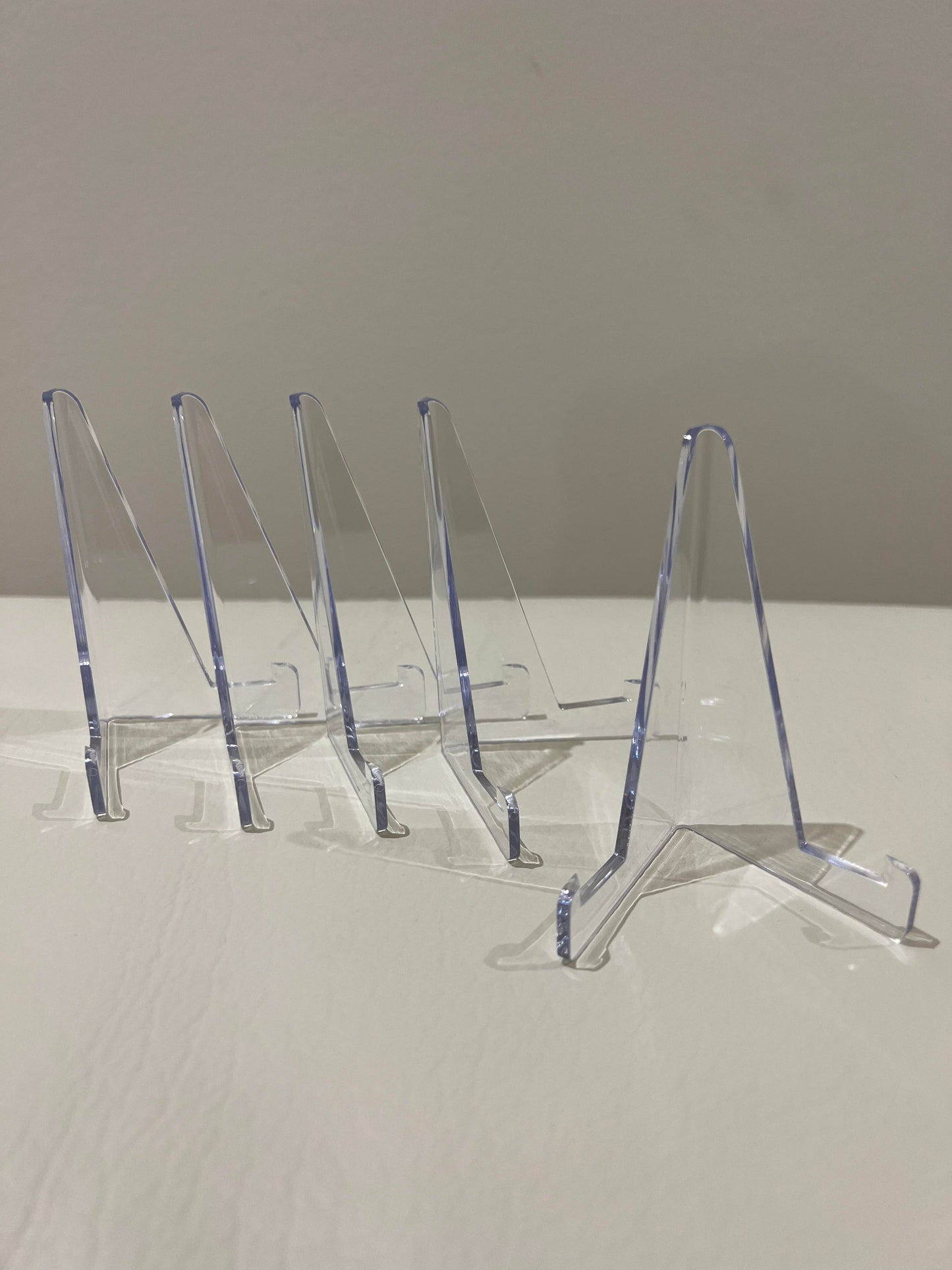 5 Pack Acrylic Card Stands Display Holder