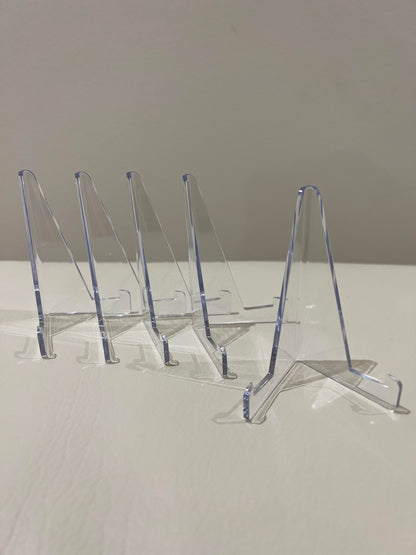 5 Pack Acrylic Card Stands Display Holder