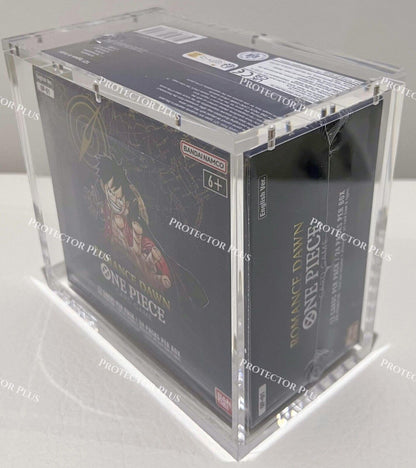 One Piece Acrylic Box [OPO1 Blue Bottom] with 6 Magnets - 6MM Thickness - Perfect Fit